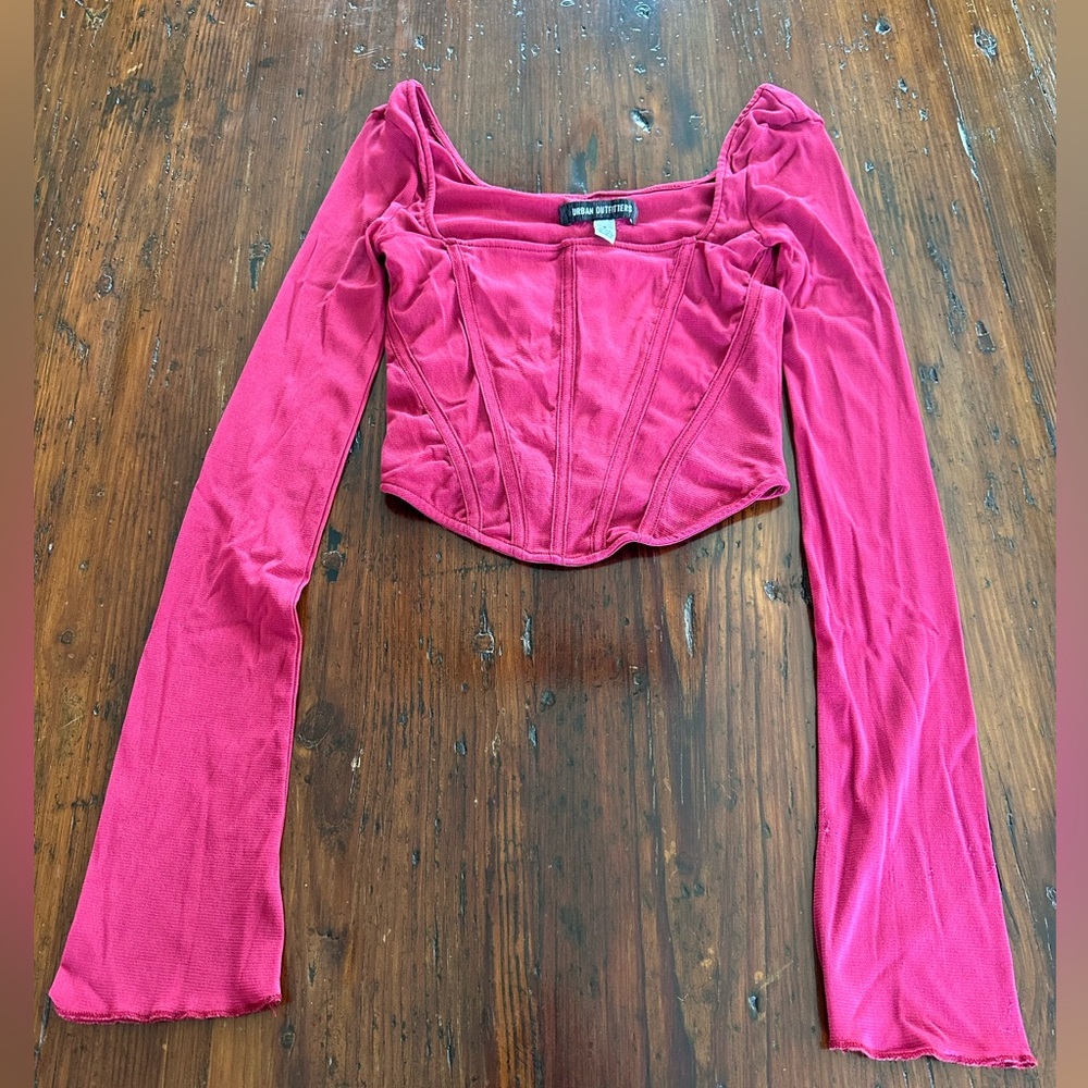 Urban Outfitters Persephone mesh corset top